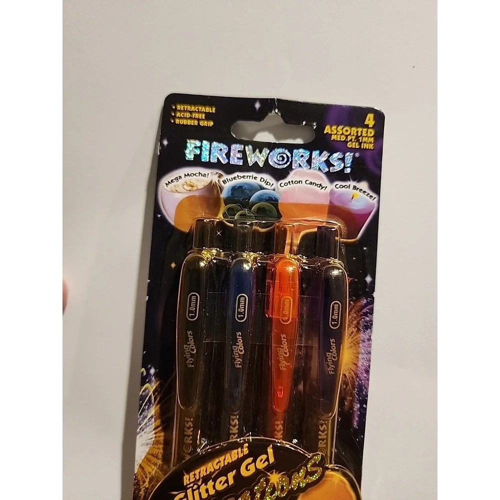 Y2k Fireworks! Pentech Glitter Gel Scentsations Scented Glitter‎ Gel Pens...